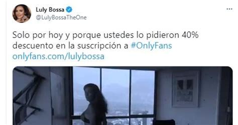 Luly Bossa publica ardiente video como parte de su contenido en。